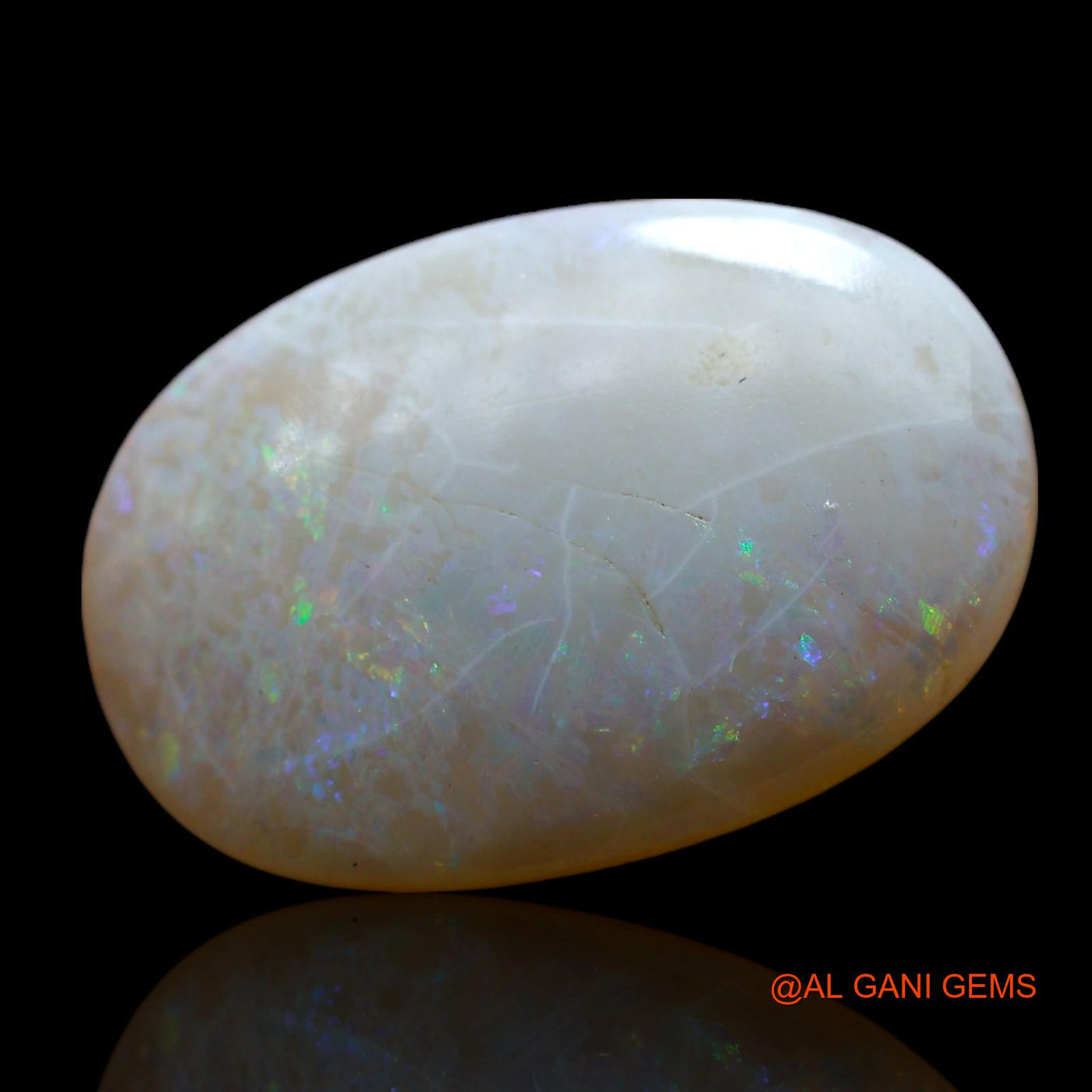 Natural Fire Opal Gemstone 7.00 Cts Loose Oval Cabochon From Australia 20x13x4 mm AF-27