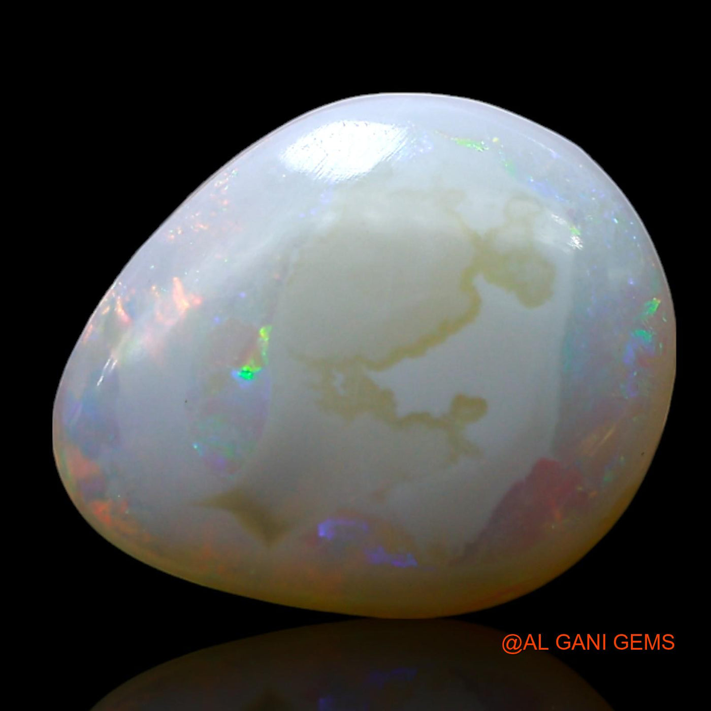 2.00 Cts Natural Australian Fire Opal Loose Gemstone Fancy Cabochon 12x10x3 mm AF-280