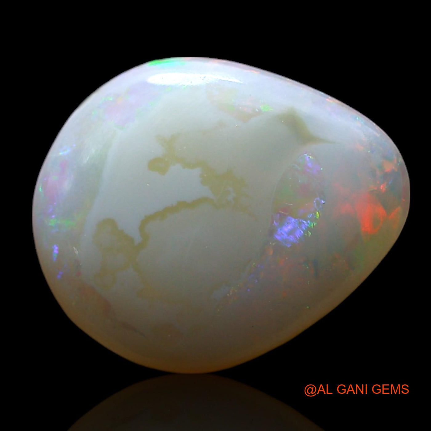 2.00 Cts Natural Australian Fire Opal Loose Gemstone Fancy Cabochon 12x10x3 mm AF-280
