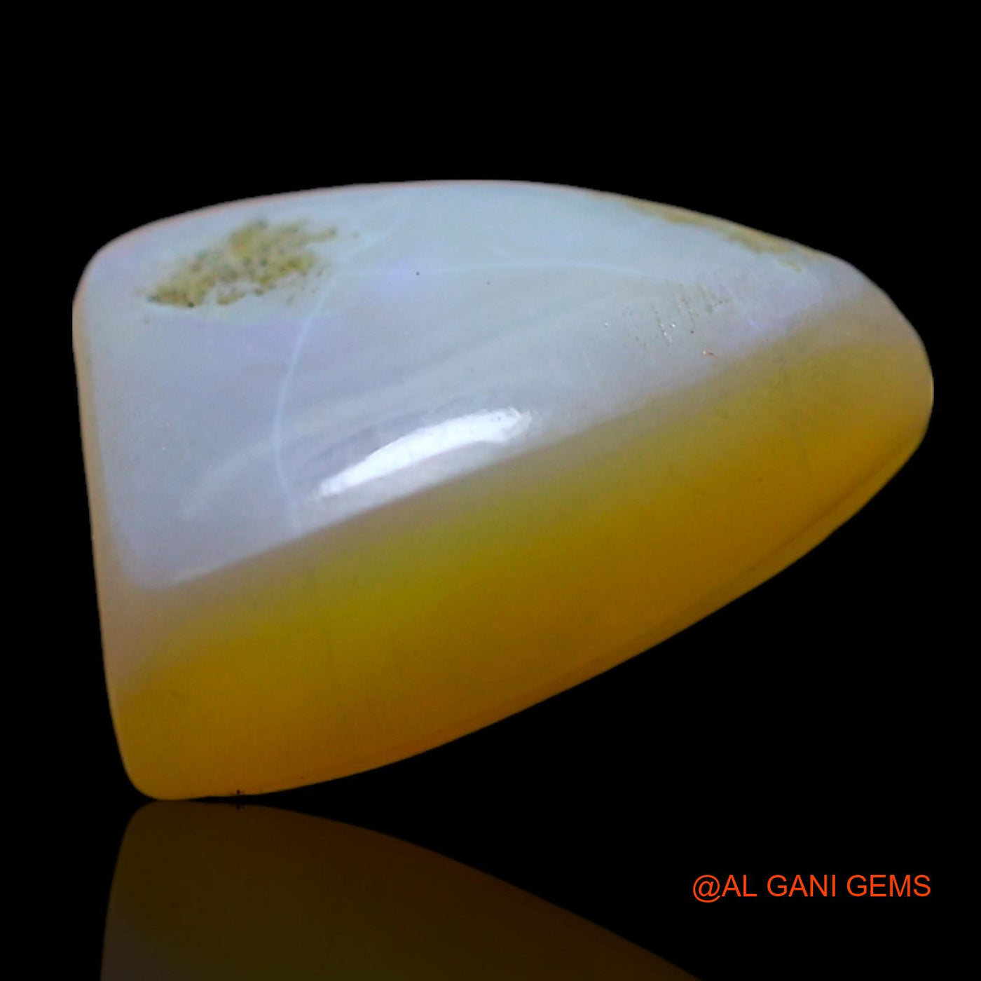 3.00 Cts Natural Australian Fire Opal Loose Gemstone Trillion Cabochon 11x9x4 mm AF-282