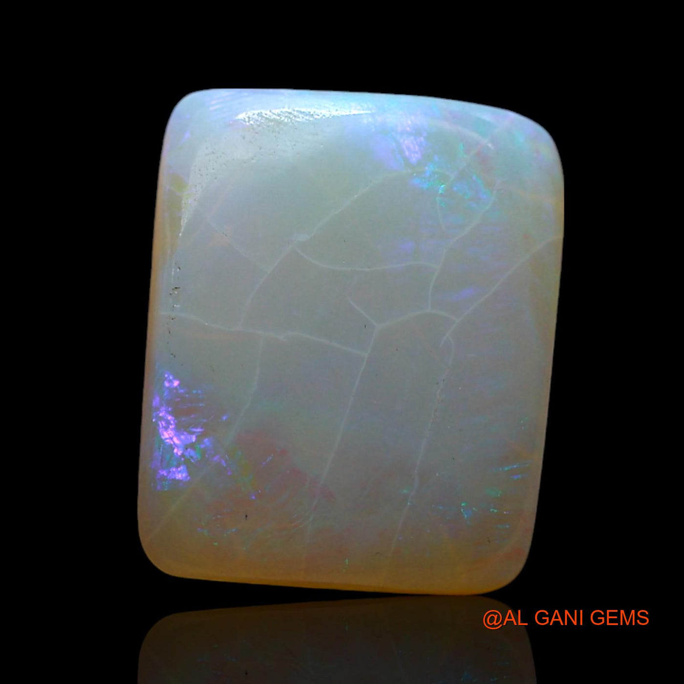 Natural Fire Opal Gemstone 3.00 Cts Loose Square Cabochon From Australia 11x9x3 mm AF-284