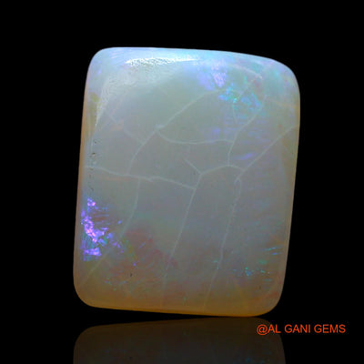 Natural Fire Opal Gemstone 3.00 Cts Loose Square Cabochon From Australia 11x9x3 mm AF-284
