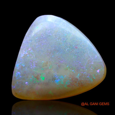 Natural Fire Opal Gemstone 2.00 Cts Loose Trillion Cabochon From Australia 11x10x3 mm AF-285