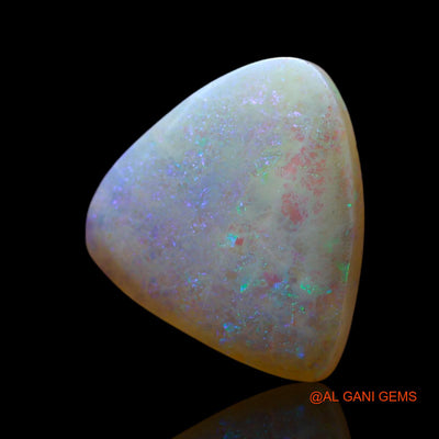 Natural Fire Opal Gemstone 2.00 Cts Loose Trillion Cabochon From Australia 11x10x3 mm AF-285