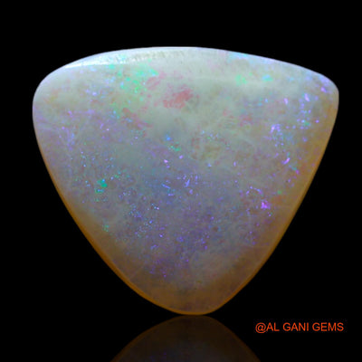 Natural Fire Opal Gemstone 2.00 Cts Loose Trillion Cabochon From Australia 11x10x3 mm AF-285