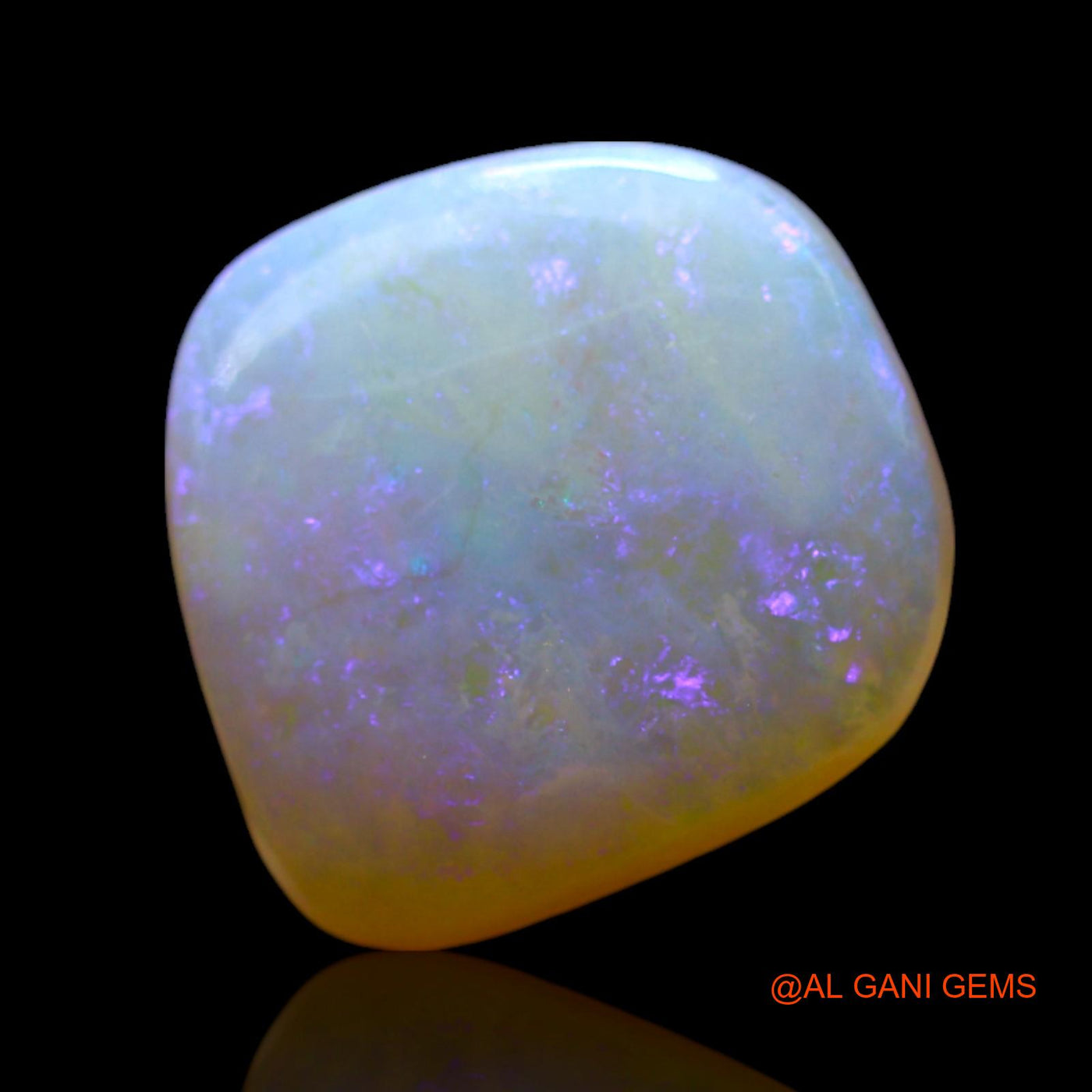 3.00 Cts Natural Australian Fire Opal Fancy Cabochon Loose Gemstone For Jewelry 11x10x3 mm AF-286