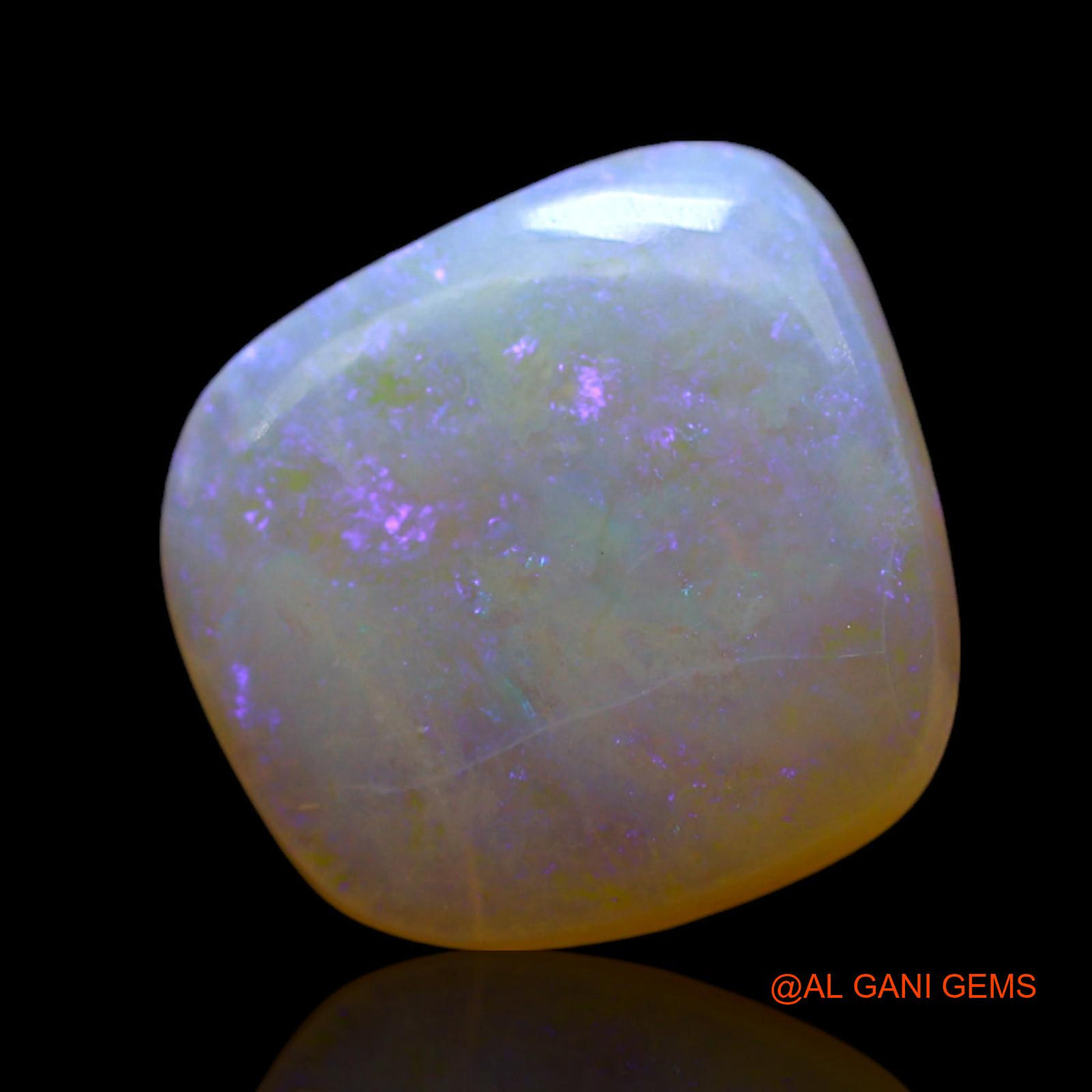 3.00 Cts Natural Australian Fire Opal Fancy Cabochon Loose Gemstone For Jewelry 11x10x3 mm AF-286