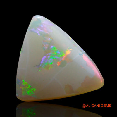 2.00 Cts Natural Australian Fire Opal Trillion Cabochon Loose Gemstone For Jewelry 11x10x3 mm AF-288