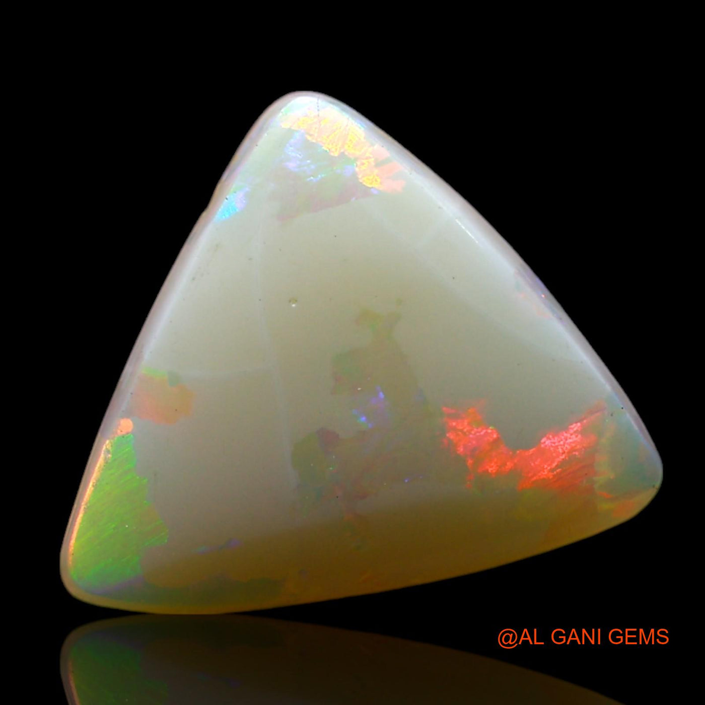 2.00 Cts Natural Australian Fire Opal Trillion Cabochon Loose Gemstone For Jewelry 11x10x3 mm AF-288
