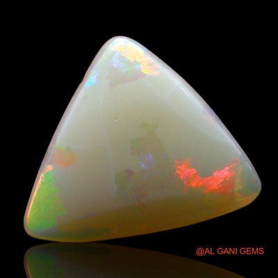 2.00 Cts Natural Australian Fire Opal Trillion Cabochon Loose Gemstone For Jewelry 11x10x3 mm AF-288