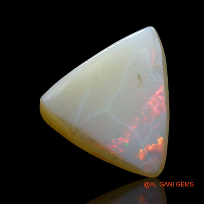 2.00 Cts Natural Australian Fire Opal Trillion Cabochon Loose Gemstone For Jewelry 11x10x3 mm AF-288