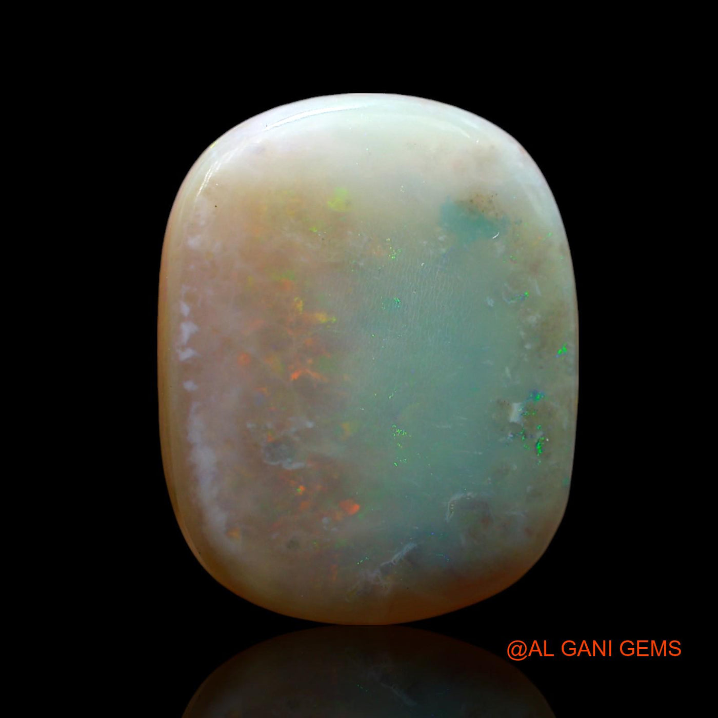 Natural Fire Opal Gemstone 9.00 Cts Loose Oval Cabochon From Australia 18x14x4 mm AF-28