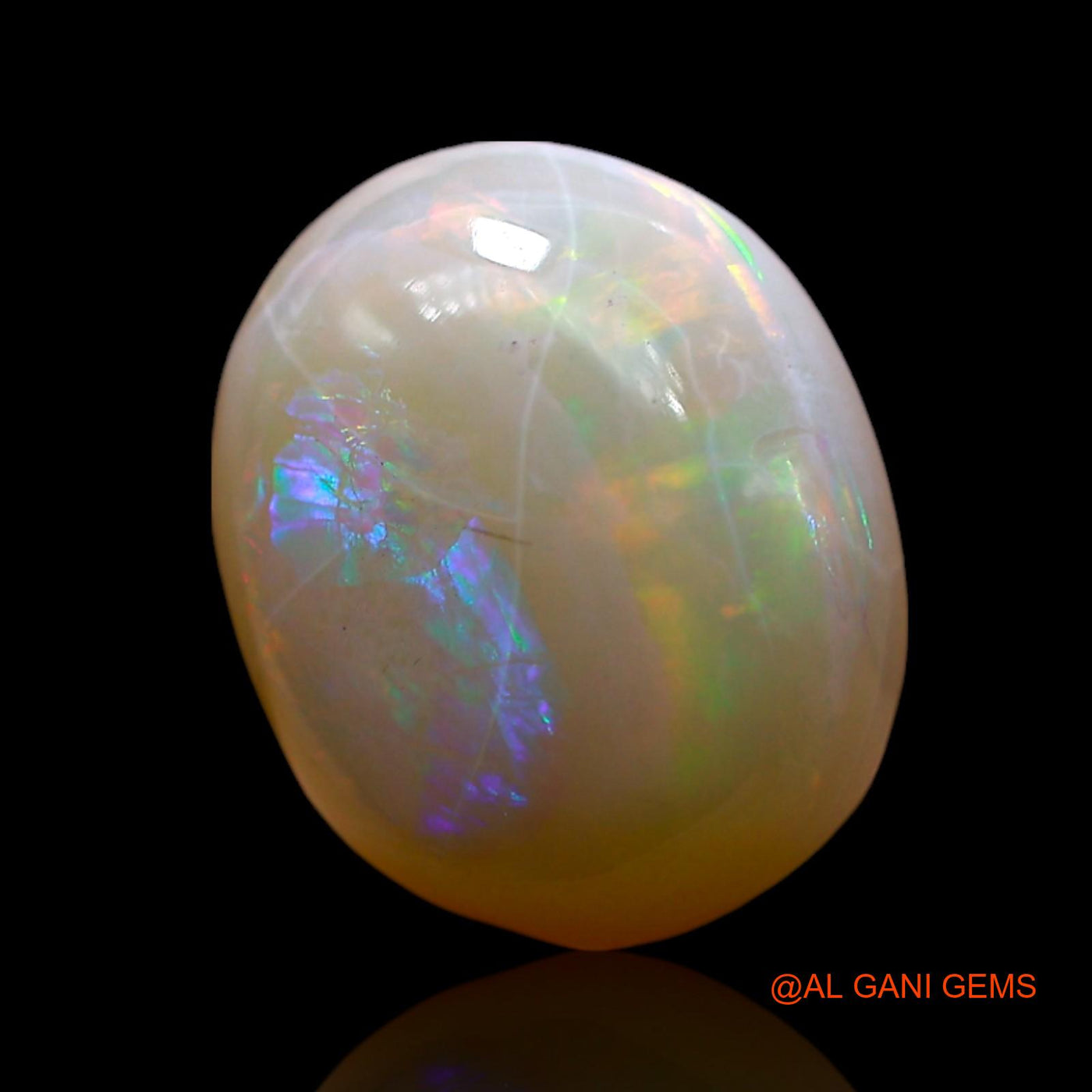 4.00 Cts Natural Australian Fire Opal Loose Gemstone Fancy Cabochon 11x10x6 mm AF-291