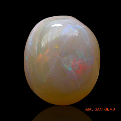 4.00 Cts Natural Australian Fire Opal Loose Gemstone Fancy Cabochon 11x10x6 mm AF-291