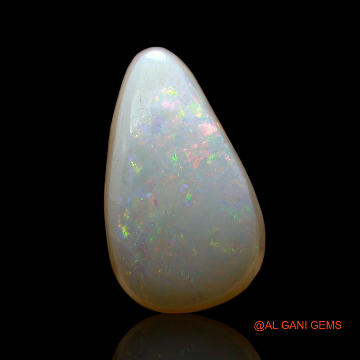 3.00 Cts Natural Australian Fire Opal Loose Gemstone Pear Cabochon 13x7x5 mm AF-292