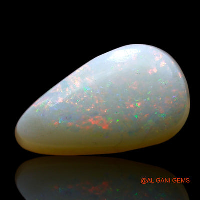 3.00 Cts Natural Australian Fire Opal Loose Gemstone Pear Cabochon 13x7x5 mm AF-292