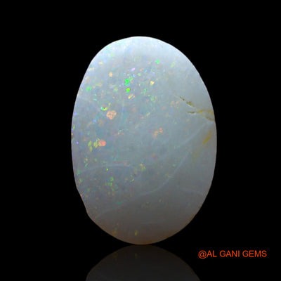 1.00 Cts Natural Australian Fire Opal Loose Gemstone Oval Cabochon 12x8x2 mm AF-295