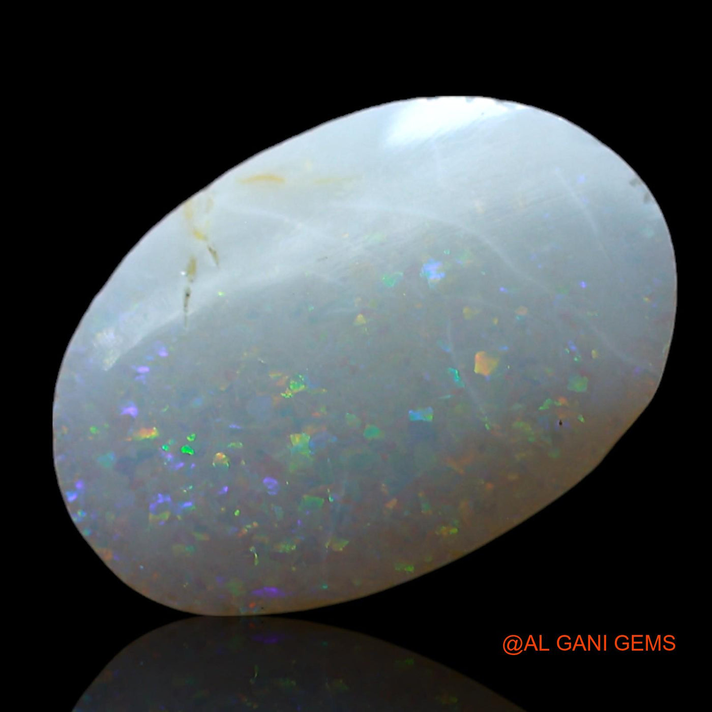 1.00 Cts Natural Australian Fire Opal Loose Gemstone Oval Cabochon 12x8x2 mm AF-295