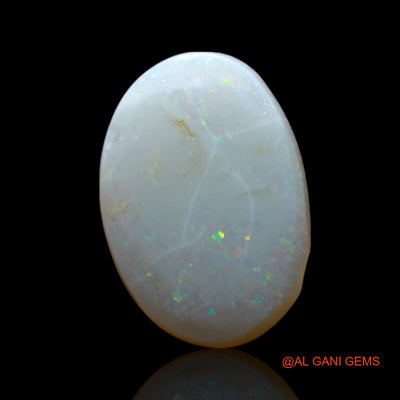 1.00 Cts Natural Australian Fire Opal Loose Gemstone Oval Cabochon 12x8x2 mm AF-295