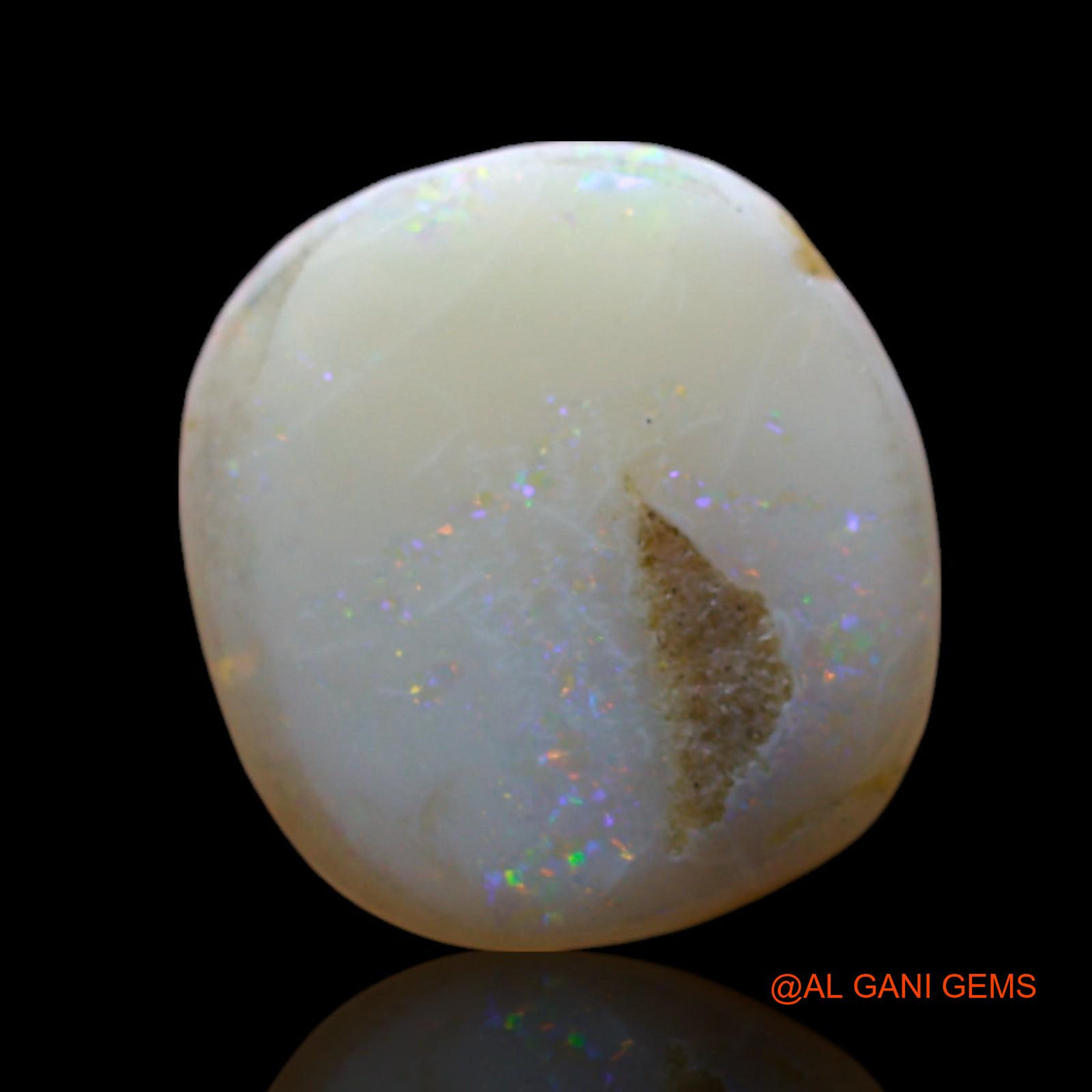 2.00 Cts Natural Australian Fire Opal Oval Cabochon Loose Gemstone For Jewelry 11x10x3 mm AF-297