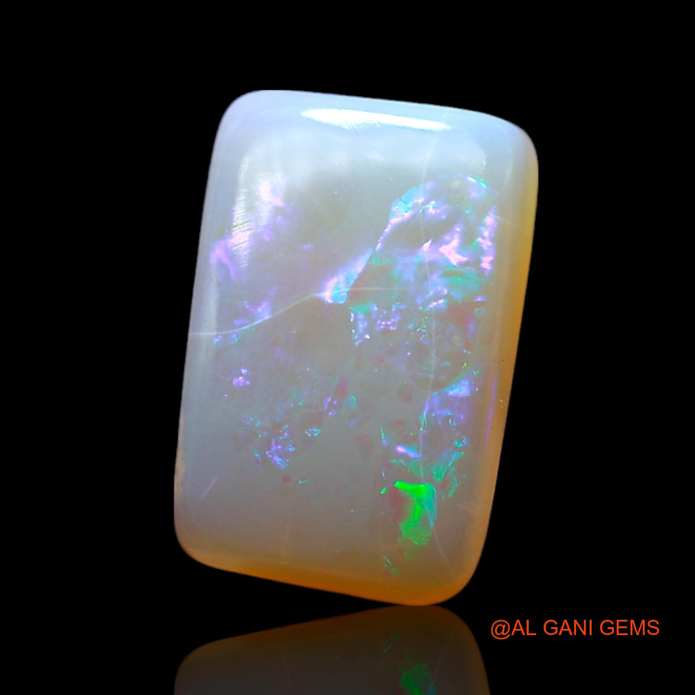 2.00 Cts Natural Australian Fire Opal Loose Gemstone Square Cabochon 11x7x3 mm AF-299