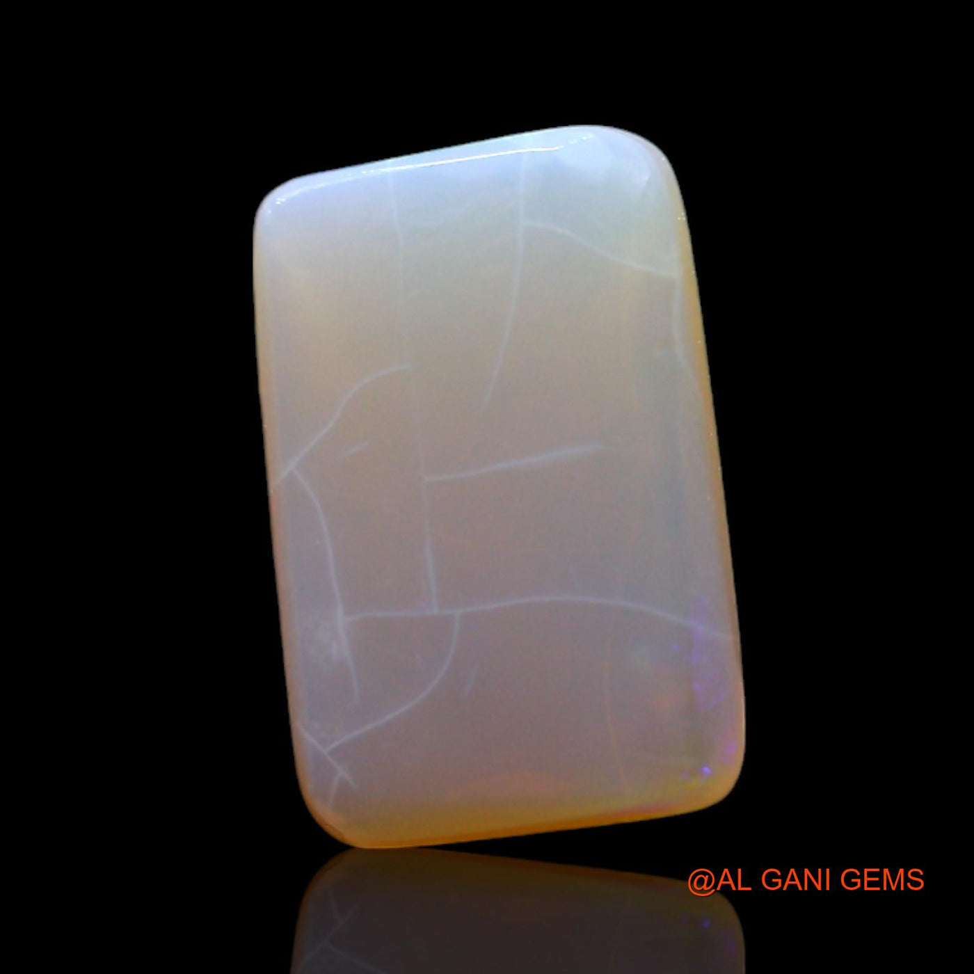 2.00 Cts Natural Australian Fire Opal Loose Gemstone Square Cabochon 11x7x3 mm AF-299
