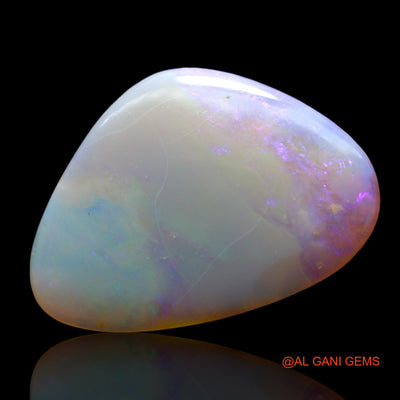 Natural Untreated Fire Opal Loose Gemstone Fancy Cabochon From Australia 14.00 Cts 30x21x4 mm AF-2