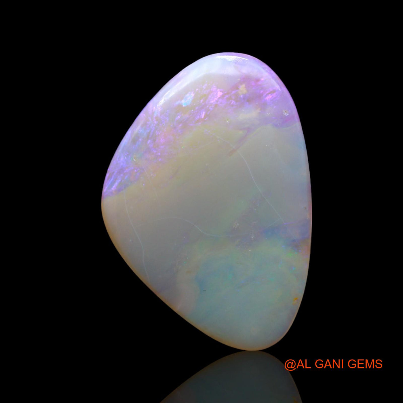 Natural Untreated Fire Opal Loose Gemstone Fancy Cabochon From Australia 14.00 Cts 30x21x4 mm AF-2