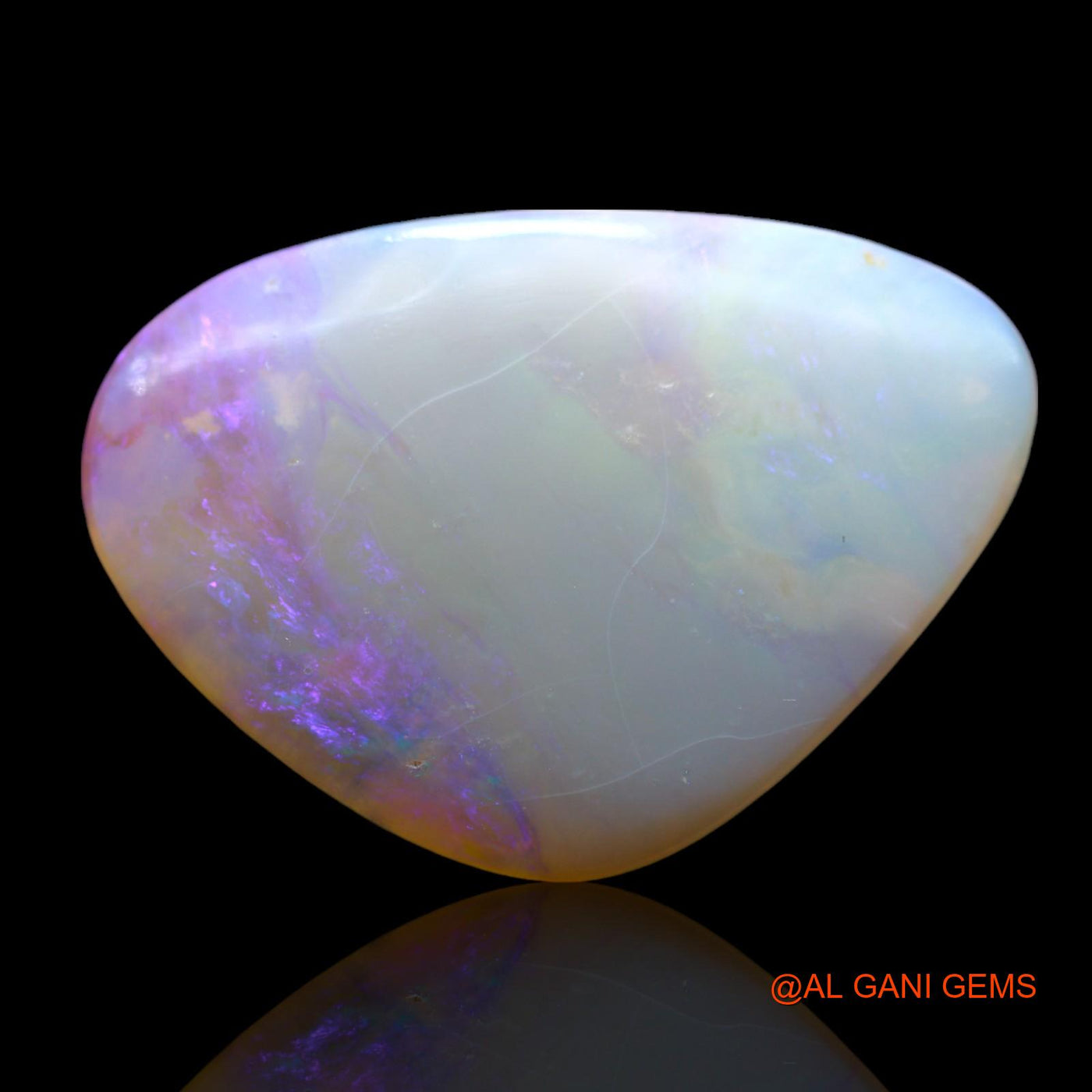 Natural Untreated Fire Opal Loose Gemstone Fancy Cabochon From Australia 14.00 Cts 30x21x4 mm AF-2