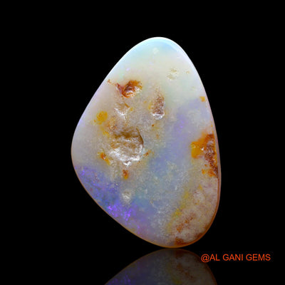Natural Untreated Fire Opal Loose Gemstone Fancy Cabochon From Australia 14.00 Cts 30x21x4 mm AF-2