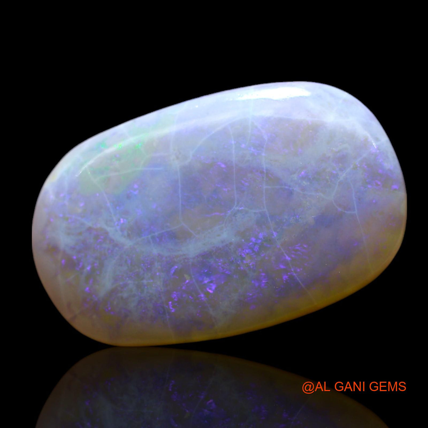Natural Fire Opal Gemstone 7.00 Cts Loose Oval Cabochon From Australia 18x11x4 mm AF-301