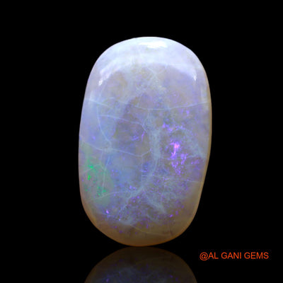 Natural Fire Opal Gemstone 7.00 Cts Loose Oval Cabochon From Australia 18x11x4 mm AF-301