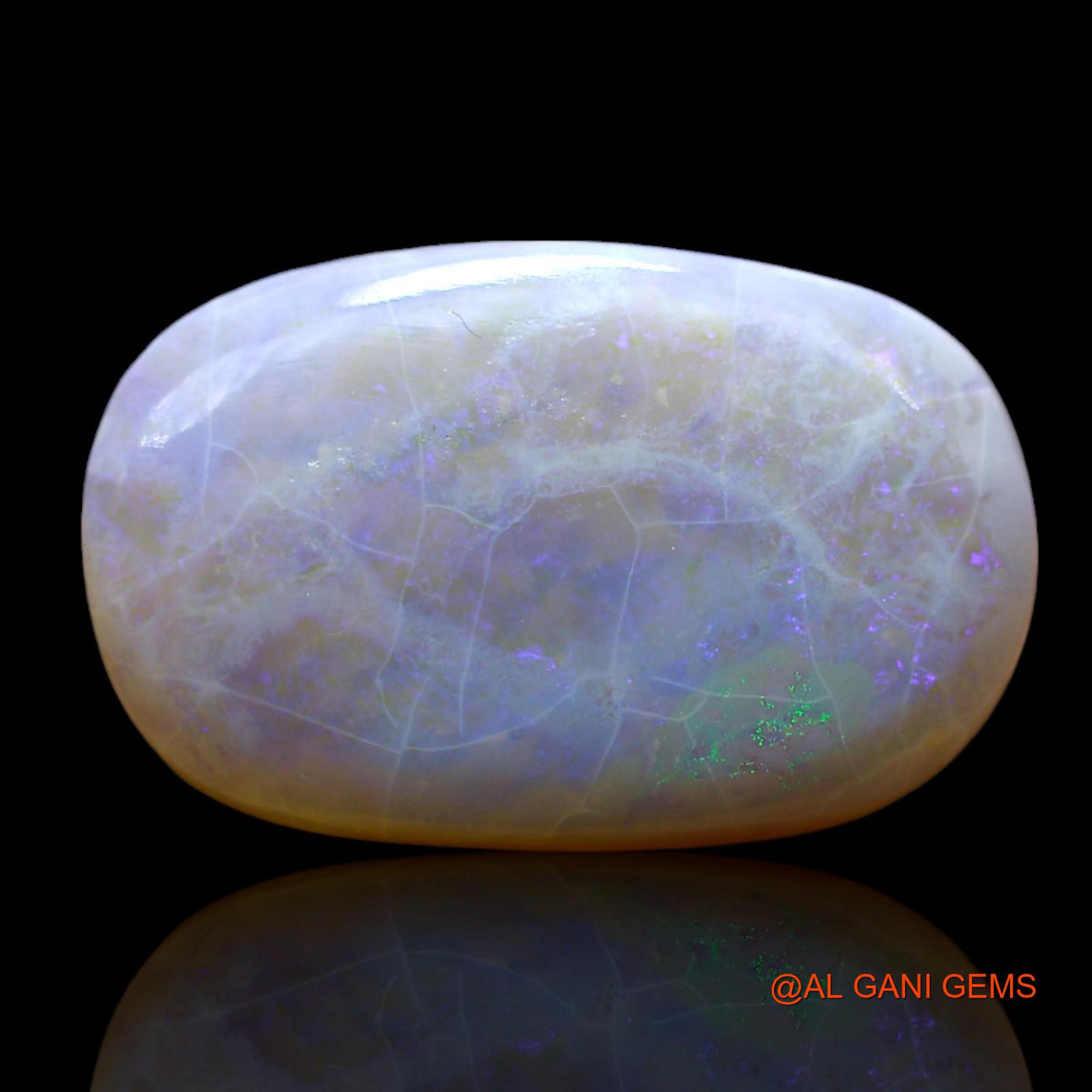 Natural Fire Opal Gemstone 7.00 Cts Loose Oval Cabochon From Australia 18x11x4 mm AF-301