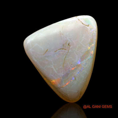 6.00 Cts Natural Australian Fire Opal Loose Gemstone Trillion Cabochon 15x14x4 mm AF-303