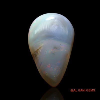 Natural Untreated Fire Opal Loose Gemstone Pear Cabochon From Australia 9.00 Cts 18x11x7 mm AF-304