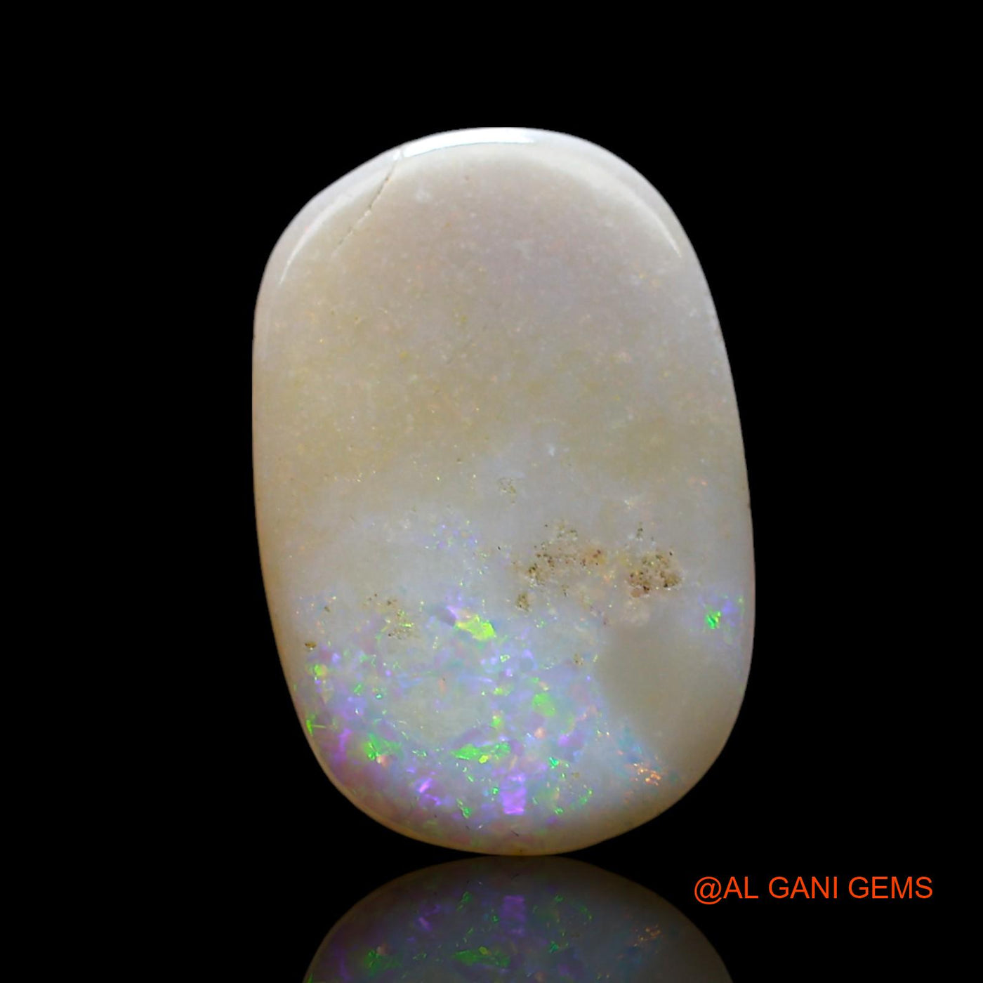 6.00 Cts Unheated Australian Fire Opal Loose Gemstone Oval Cabochon Natural 17x12x3 mm AF-305