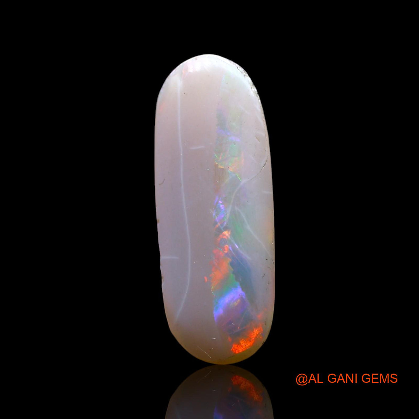 3.00 Cts Natural Australian Fire Opal Loose Gemstone Oval Cabochon 20x8x3 mm AF-306