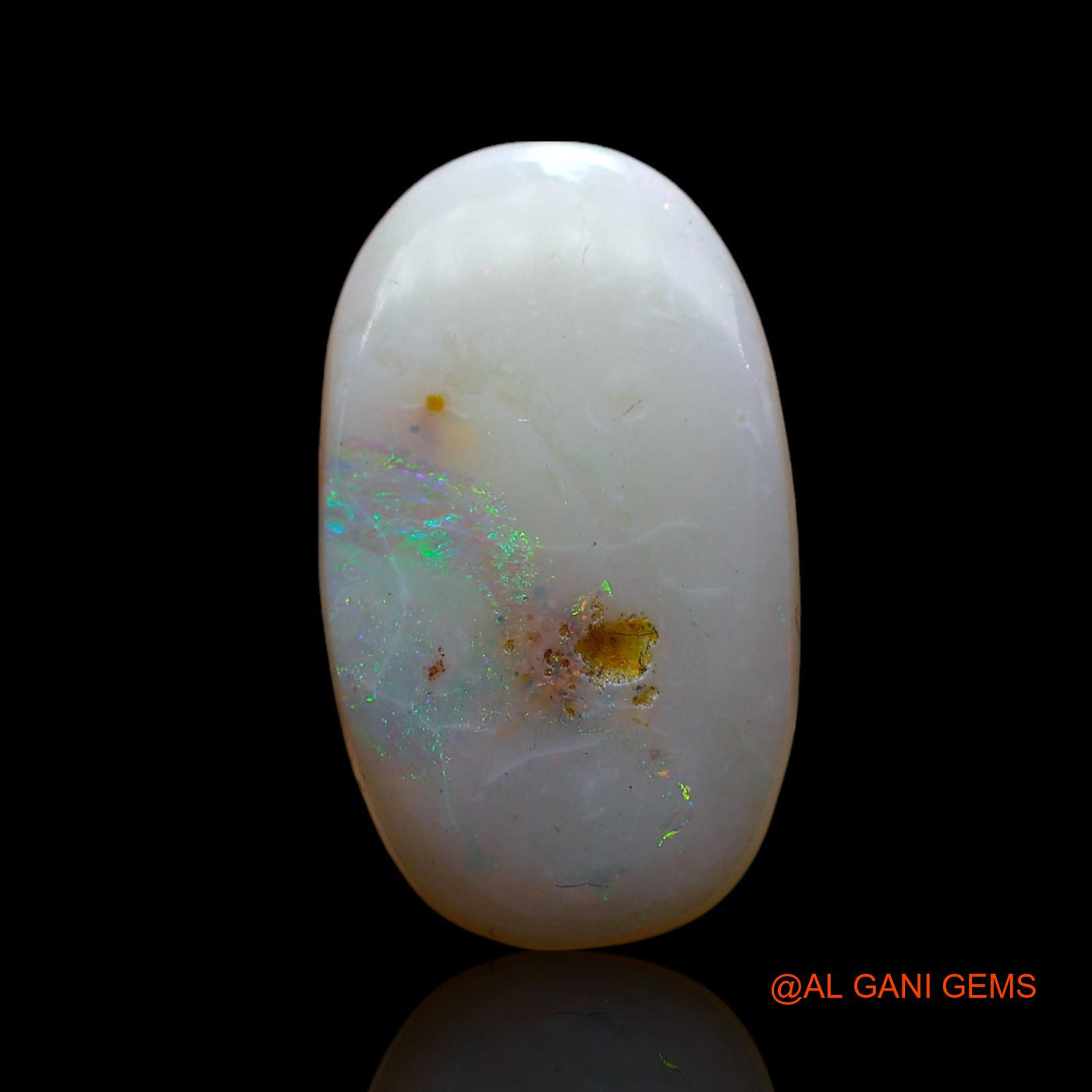 4.00 Cts Unheated Australian Fire Opal Loose Gemstone Oval Cabochon Natural 18x10x3 mm AF-307