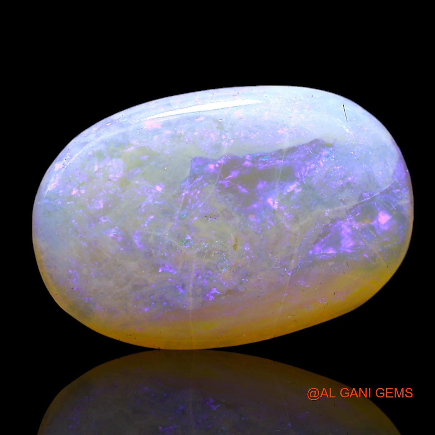 5.00 Cts Natural Australian Fire Opal Loose Gemstone Oval Cabochon 17x12x3 mm AF-309