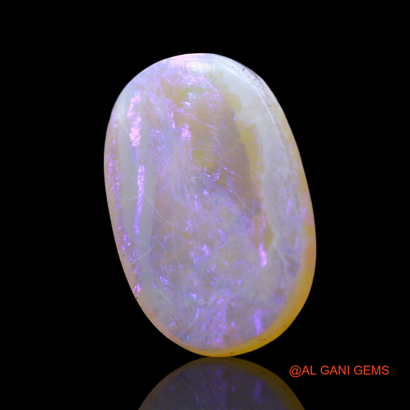 5.00 Cts Natural Australian Fire Opal Loose Gemstone Oval Cabochon 17x12x3 mm AF-309