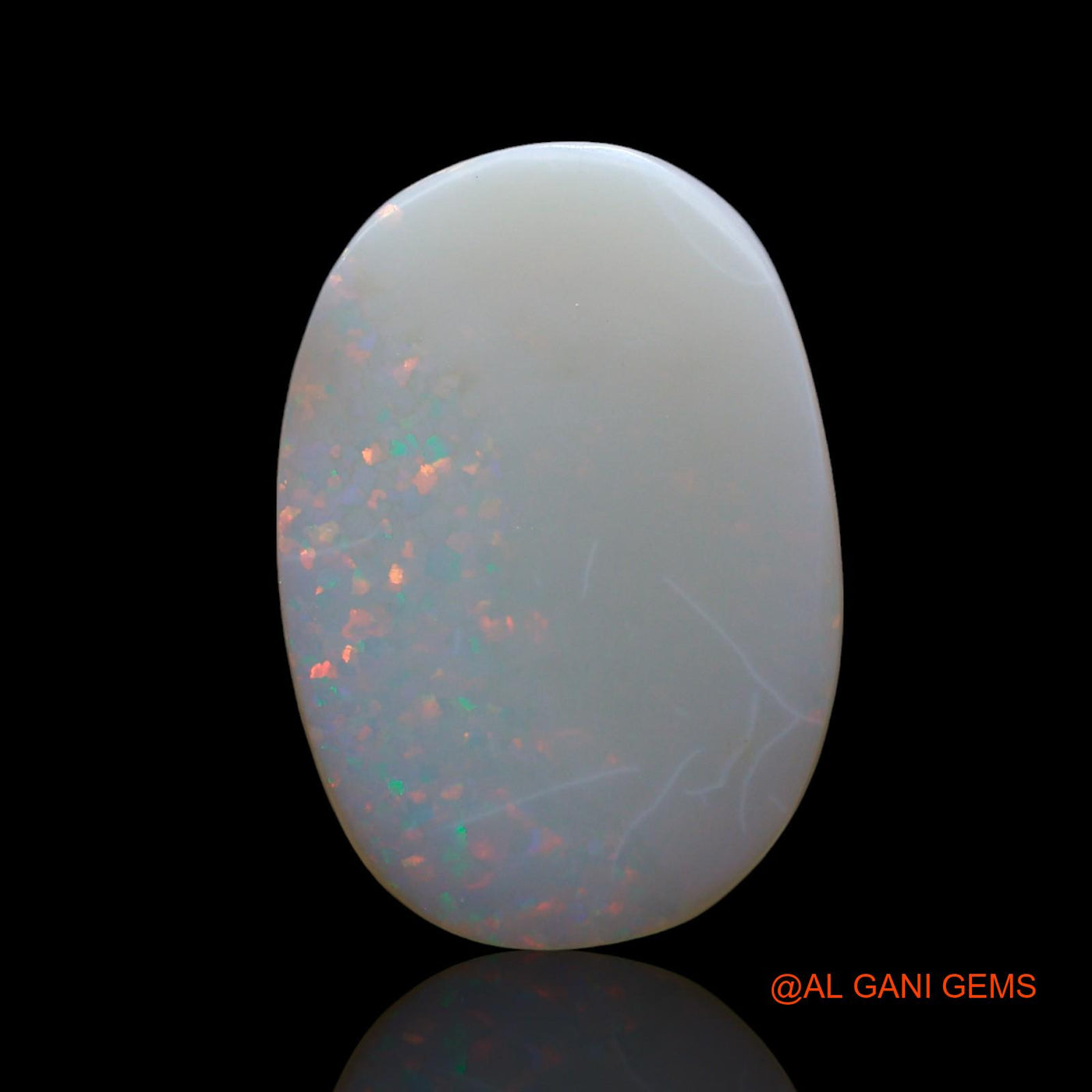 5.00 Cts Natural Australian Fire Opal Loose Gemstone Oval Cabochon 20x14x2 mm AF-30