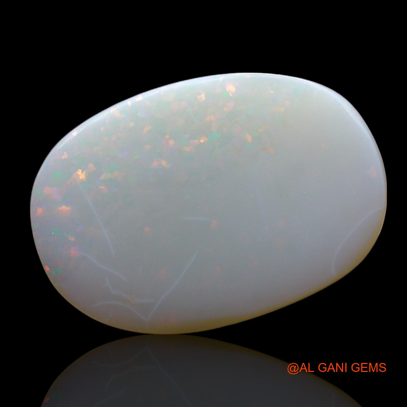 5.00 Cts Natural Australian Fire Opal Loose Gemstone Oval Cabochon 20x14x2 mm AF-30