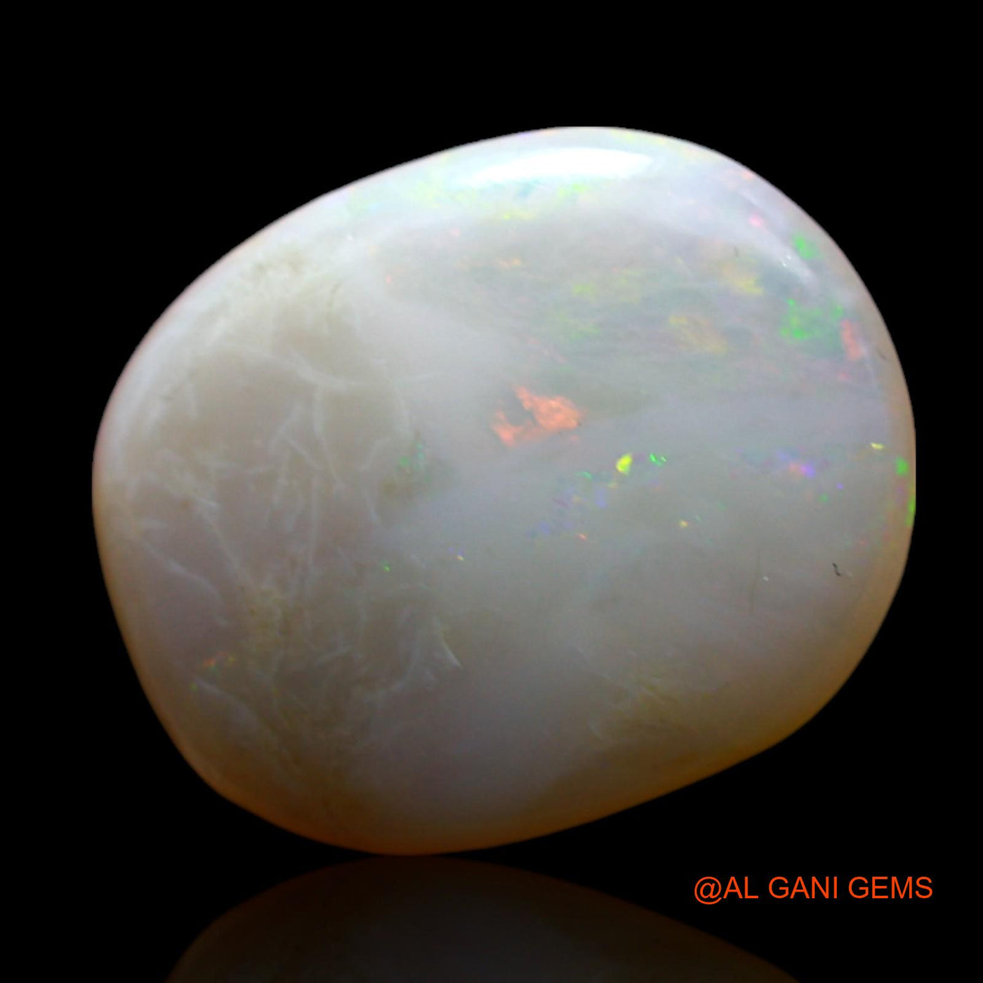 5.00 Cts Unheated Australian Fire Opal Loose Gemstone Oval Cabochon Natural 15x12x4 mm AF-314
