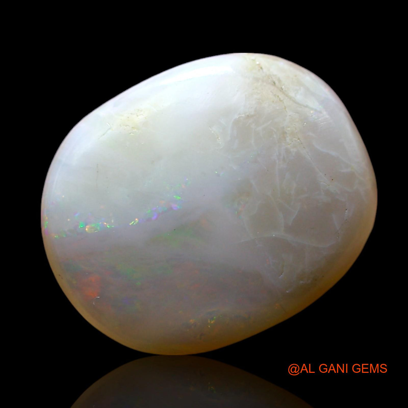 5.00 Cts Unheated Australian Fire Opal Loose Gemstone Oval Cabochon Natural 15x12x4 mm AF-314
