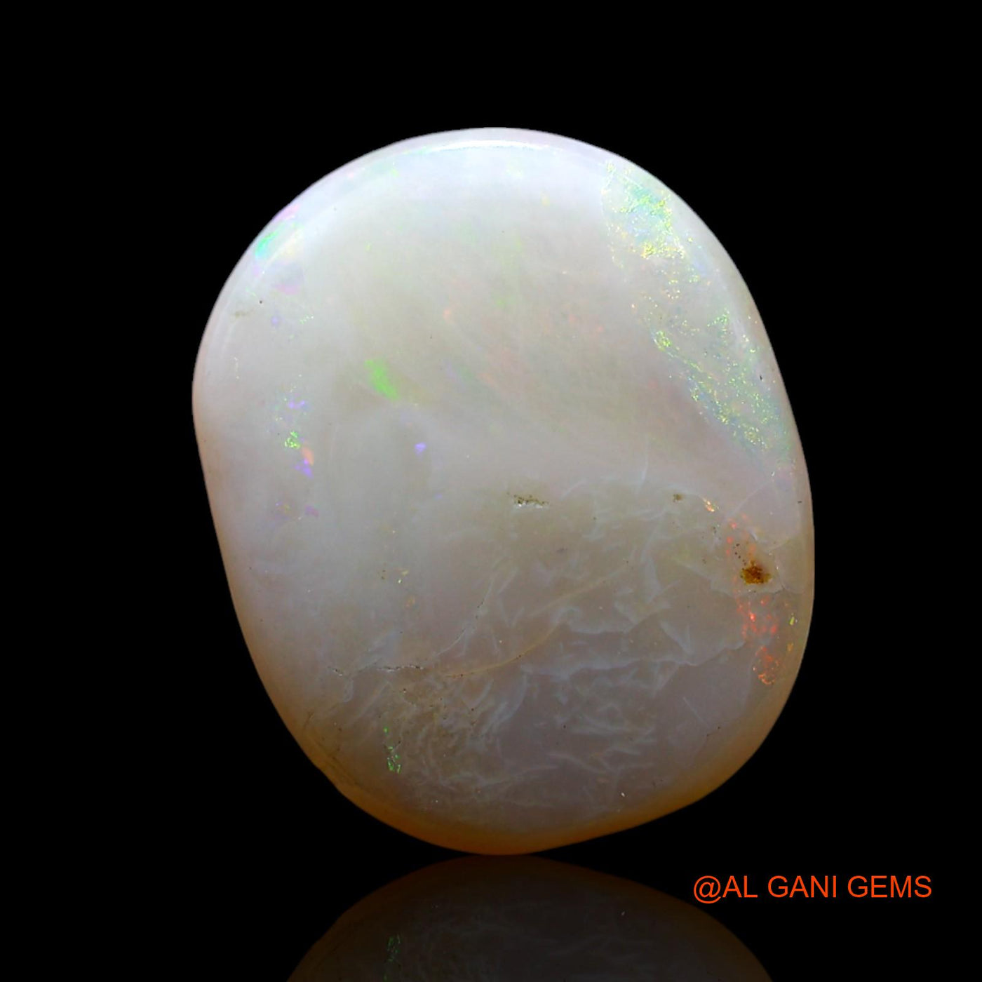 5.00 Cts Unheated Australian Fire Opal Loose Gemstone Oval Cabochon Natural 15x12x4 mm AF-314
