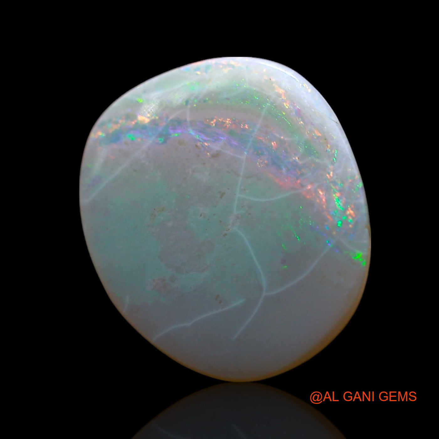 Natural Fire Opal Gemstone 3.00 Cts Loose Fancy Cabochon From Australia 16x13x2 mm AF-316