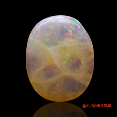 5.00 Cts Natural Australian Fire Opal Loose Gemstone Oval Cabochon 16x12x3 mm AF-317