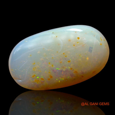 4.00 Cts Unheated Australian Fire Opal Loose Gemstone Oval Cabochon Natural 17x10x4 mm AF-319