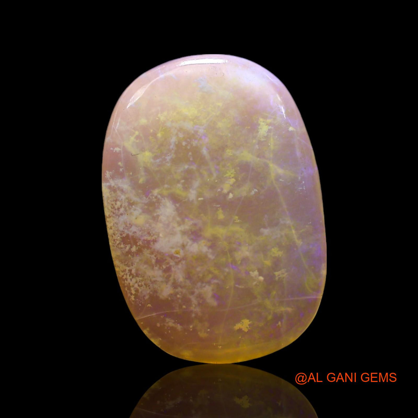 3.00 Cts Natural Australian Fire Opal Loose Gemstone Oval Cabochon 16x11x3 mm AF-320