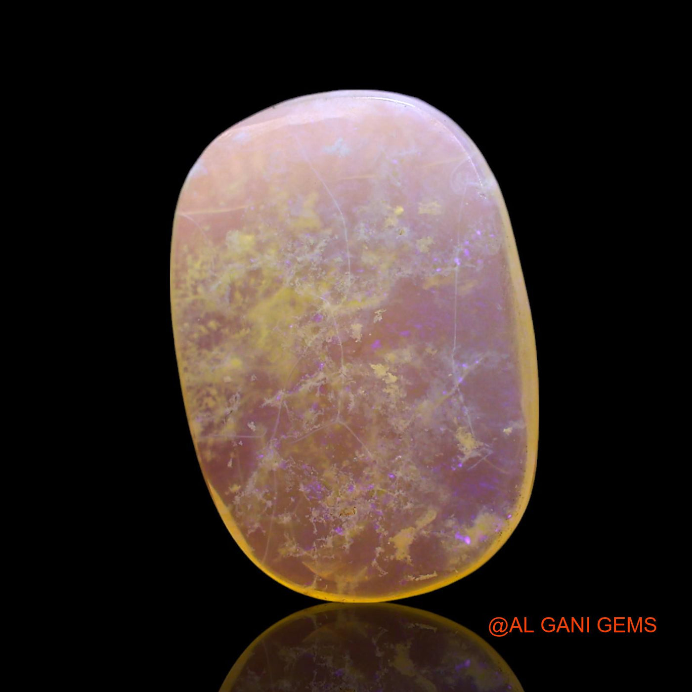 3.00 Cts Natural Australian Fire Opal Loose Gemstone Oval Cabochon 16x11x3 mm AF-320